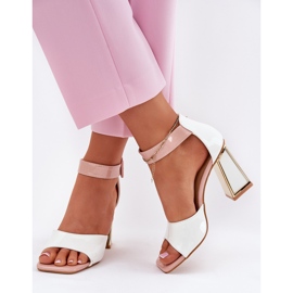 Sandalias de mujeres pintadas en el Vinceza 20266 White Post blanco 5
