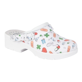 Vriston Zapatos de mujer Twoats Slippers con diseños médicos Comfooty Alice blanco 2
