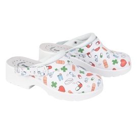 Vriston Zapatos de mujer Twoats Slippers con diseños médicos Comfooty Alice blanco 3