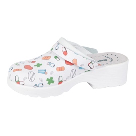 Vriston Zapatos de mujer Twoats Slippers con diseños médicos Comfooty Alice blanco 4