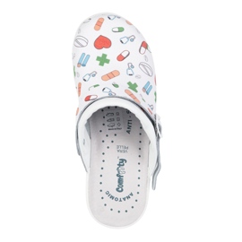 Vriston Zapatos de mujer Twoats Slippers con diseños médicos Comfooty Alice blanco 7