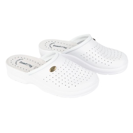 Vriston Zapatos para mujeres zapatillas médicas cómodas alessia white blanco 7