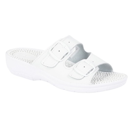 Vriston Zapatos de mujer Flaps ajustables Fakirki masajeando con picos nadia blanco 8