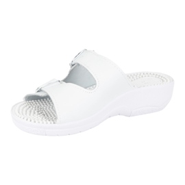 Vriston Zapatos de mujer Flaps ajustables Fakirki masajeando con picos nadia blanco 2