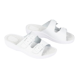 Vriston Zapatos de mujer Flaps ajustables Fakirki masajeando con picos nadia blanco 3