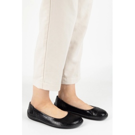 Olivier Los zapatos de cuero minimalista de mujeres descalzos resbalaron 1771 Pol Ojeros negros 5