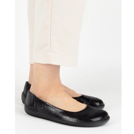 Olivier Los zapatos de cuero minimalista de mujeres descalzos resbalaron 1771 Pol Ojeros negros 6