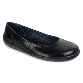 Olivier Los zapatos de cuero minimalista de mujeres descalzos resbalaron 1771 Pol Ojeros negros 9