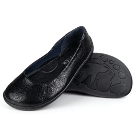 Olivier Los zapatos de cuero minimalista de mujeres descalzos resbalaron 1771 Pol Ojeros negros 12