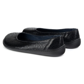 Olivier Los zapatos de cuero minimalista de mujeres descalzos resbalaron 1771 Pol Ojeros negros 1