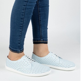 Olivier Zapatos minimalistas de trabajo minimalistas de mujeres descalzos 1288 Pol Blue azul 9