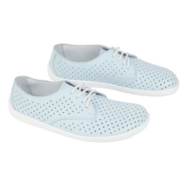 Olivier Zapatos minimalistas de trabajo minimalistas de mujeres descalzos 1288 Pol Blue azul 4