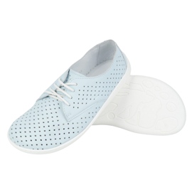 Olivier Zapatos minimalistas de trabajo minimalistas de mujeres descalzos 1288 Pol Blue azul 6
