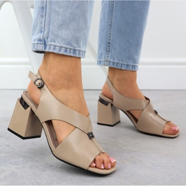 Vinceza Sandalias de mujeres en una publicación decorativa beige vincza 62238 5