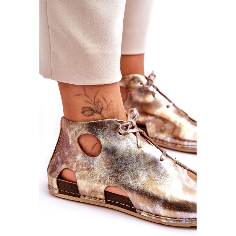 Maciejka Botas de cuero ligeras 03426-42 Oro dorado 3 Maciejka Botas de cuero ligeras 03426-42 Oro dorado 3