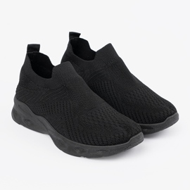 Botas deportivas para mujeres, resbalón negro 5
