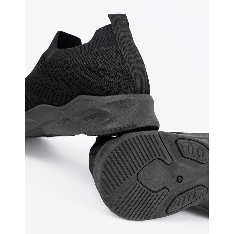 Botas deportivas para mujeres, resbalón negro 1