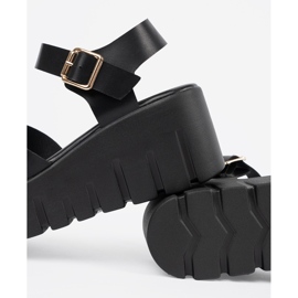 Seastar Sandalias negras para mujeres en una plataforma alta negro 1 Seastar Sandalias negras para mujeres en una plataforma alta negro 1