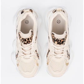 Zapatillas beige con motivo animal 4