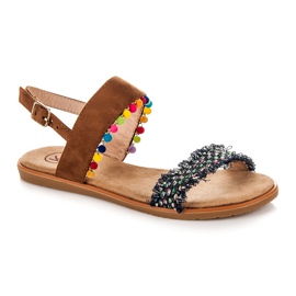 Kylie Sandalias planas con hebilla multicolor 2