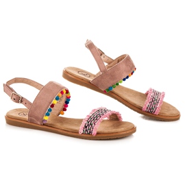 Kylie Sandalias planas con hebilla multicolor 5