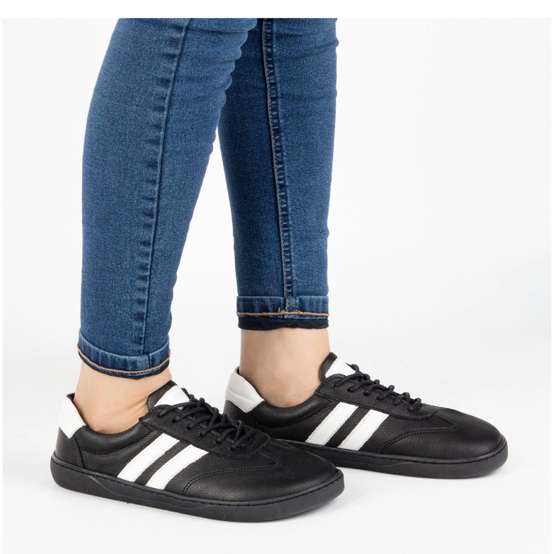 Joker Zapatos minimalistas de mujeres descalzos hechos de cuero natural 908J Negro 1