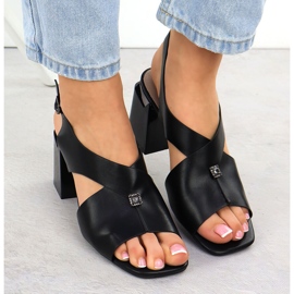 Sandalias de mujeres en la publicación decorativa Black Vinceza 62238 negro 6