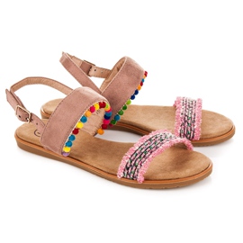 Kylie Sandalias planas con hebilla multicolor 1