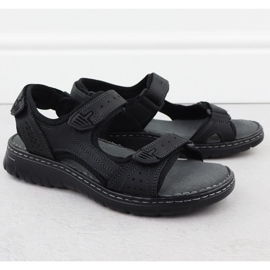 Sandalias de cuero Black McKeylor 95320 negro 1