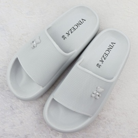 Chanclas de espuma para la playa de la piscina con osito de peluche gris Vinceza 75210 3