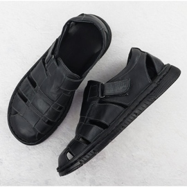 Zapatos de cuero para hombres a puertas negras T.Sokolski 1806 negro 3