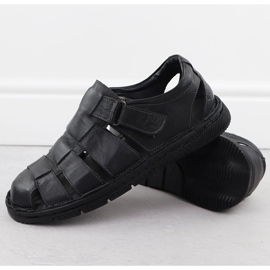 Zapatos de cuero para hombres a puertas negras T.Sokolski 1806 negro 4