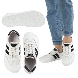 Zapatos de cuero para mujeres Joker Blackorwhite White - zapatillas minimalistas Olivier blanco 13