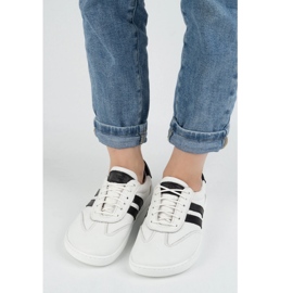 Zapatos de cuero para mujeres Joker Blackorwhite White - zapatillas minimalistas Olivier blanco 5