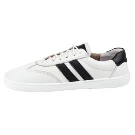 Zapatos de cuero para mujeres Joker Blackorwhite White - zapatillas minimalistas Olivier blanco 7