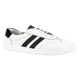 Zapatos de cuero para mujeres Joker Blackorwhite White - zapatillas minimalistas Olivier blanco 9