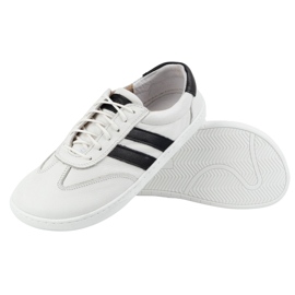 Zapatos de cuero para mujeres Joker Blackorwhite White - zapatillas minimalistas Olivier blanco 10