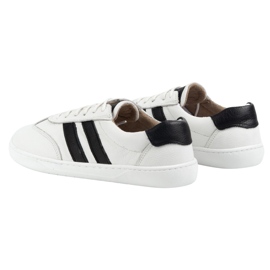Zapatos de cuero para mujeres Joker Blackorwhite White - zapatillas minimalistas Olivier blanco 11