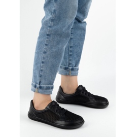 WASAK Zapatos descalzos de mujer cuero minimalista 0772SW negro 3