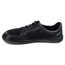 WASAK Zapatos descalzos de mujer cuero minimalista 0772SW negro 7