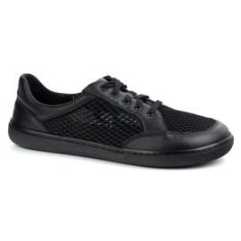 WASAK Zapatos descalzos de mujer cuero minimalista 0772SW negro 8
