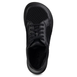 WASAK Zapatos descalzos de mujer cuero minimalista 0772SW negro 2
