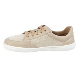 WASAK Zapatos de mujer descalzo de cuero minimalista Len 0772W ECRU beige 9
