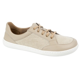 WASAK Zapatos de mujer descalzo de cuero minimalista Len 0772W ECRU beige 10