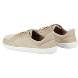 WASAK Zapatos de mujer descalzo de cuero minimalista Len 0772W ECRU beige 12