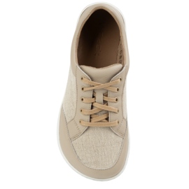 WASAK Zapatos de mujer descalzo de cuero minimalista Len 0772W ECRU beige 3