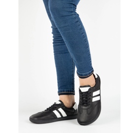 Zapatos de cuero para mujeres Joker Blackorwhite Black - zapatillas minimalistas Olivier negro 3