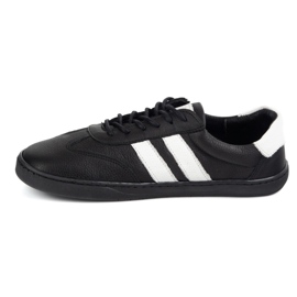 Zapatos de cuero para mujeres Joker Blackorwhite Black - zapatillas minimalistas Olivier negro 6