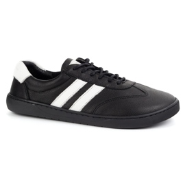 Zapatos de cuero para mujeres Joker Blackorwhite Black - zapatillas minimalistas Olivier negro 7
