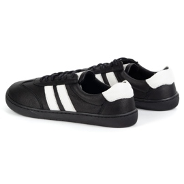Zapatos de cuero para mujeres Joker Blackorwhite Black - zapatillas minimalistas Olivier negro 10